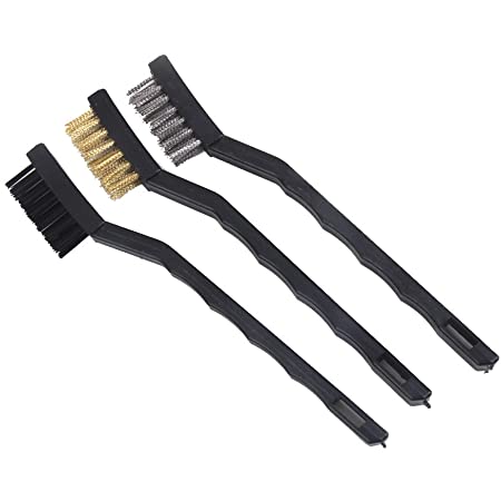 Cepillo 3 pcs (alambre, plástico,bronce)