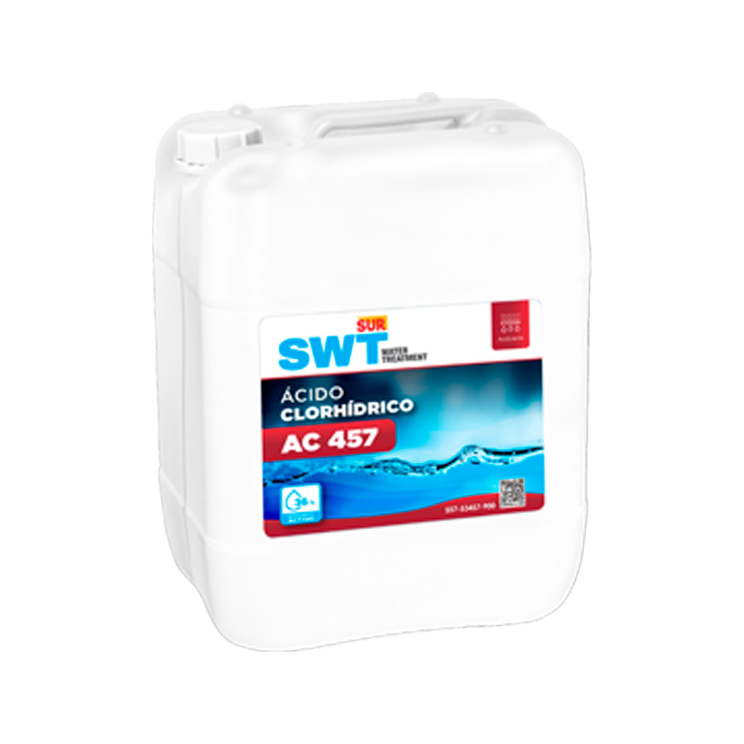 ACIDULANTE REDUCTO PH (HCL) 30-40% CUARTO AC 457 NIT