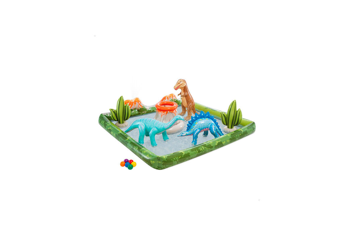 CENTRO DE JUEGO INFLABLE DINOSAURIOS C_DIFUSOR 2.01M X 2.01M X 36 CM INTEX