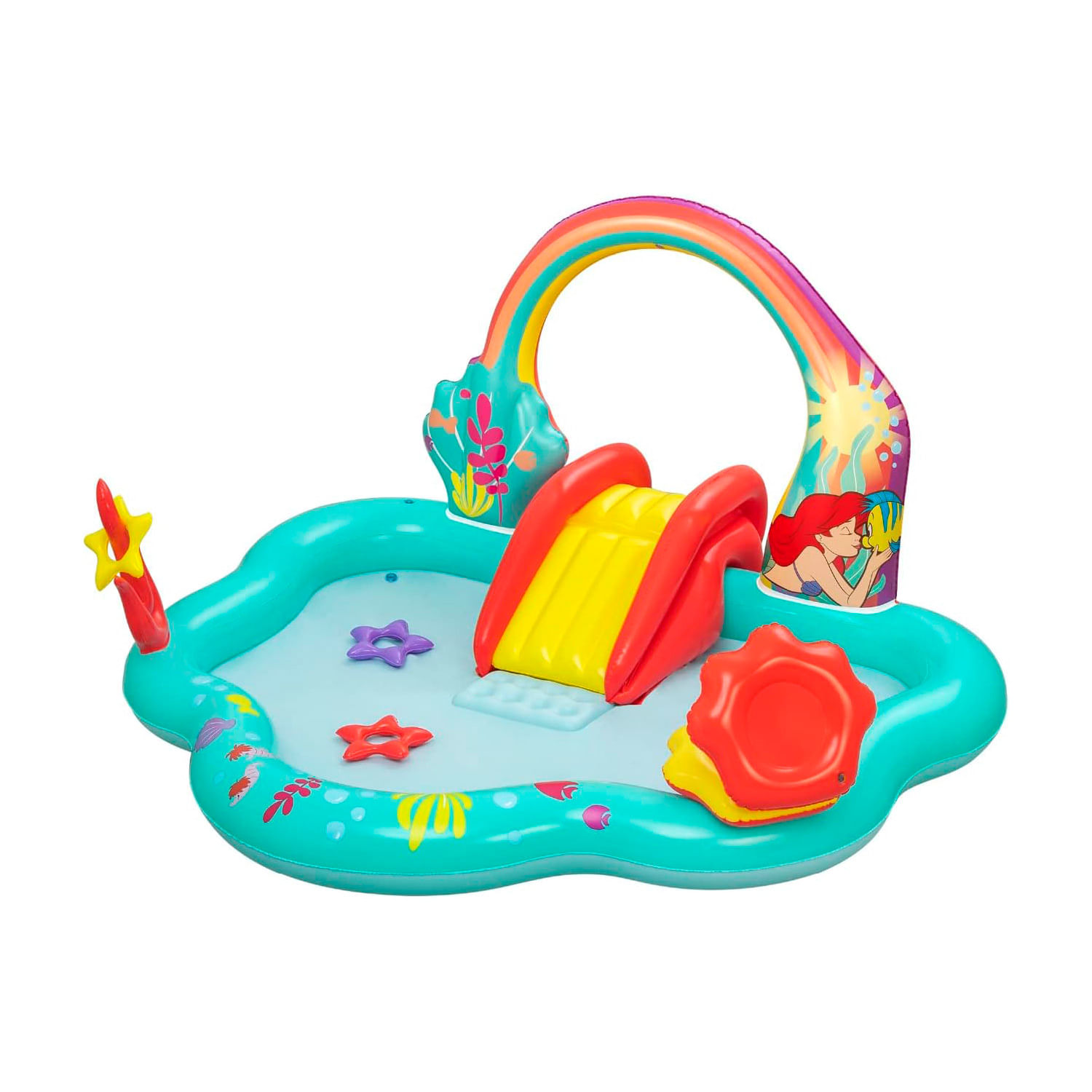 CENTRO DE JUEGO INFLABLE LA SIRENITA P_NIÑOS 2.21M X 1.93M X 1.17M BESTWAY
