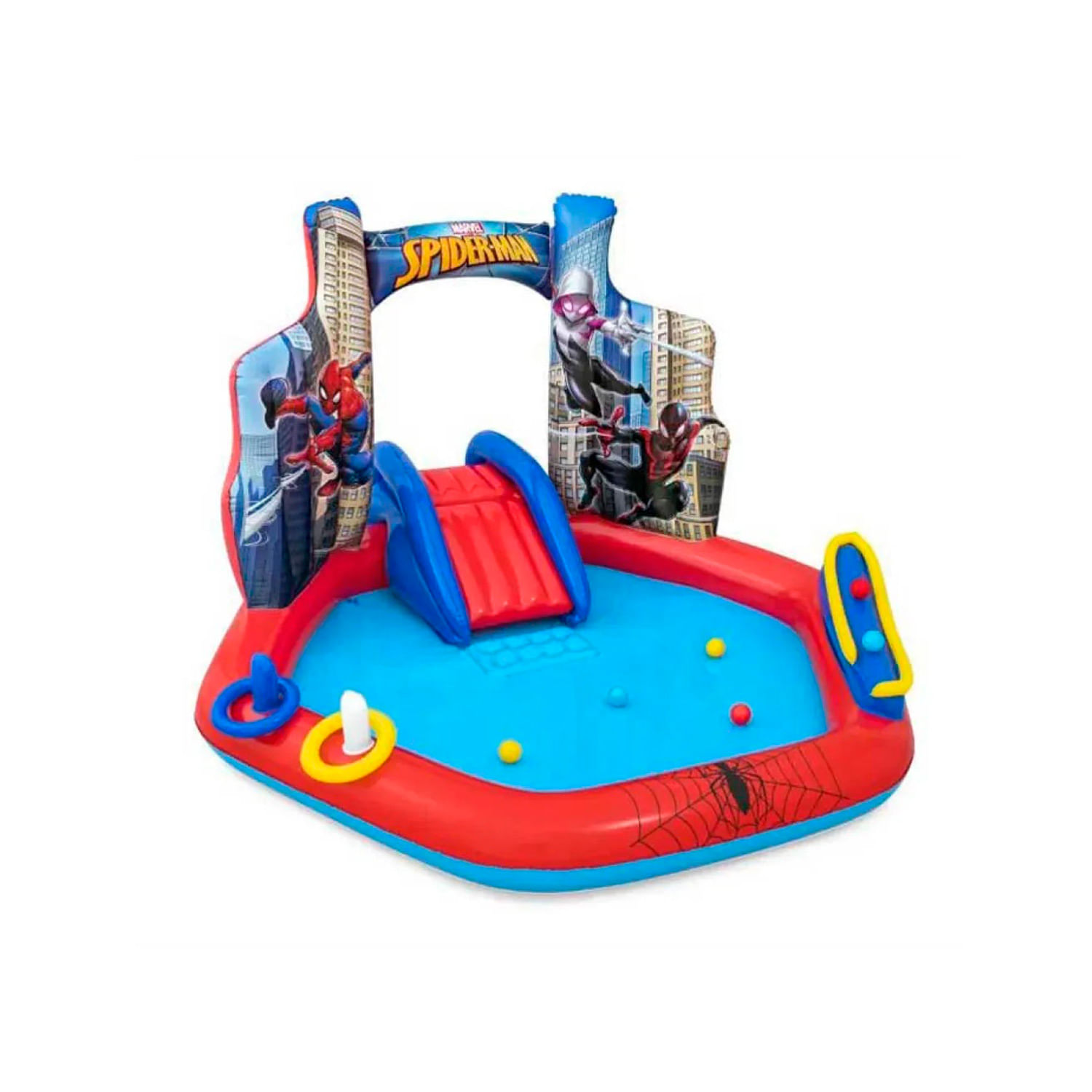 CENTRO DE JUEGO INFLABLE SPIDER-MAN 2+AÑOS 2.11X2.06X1.27M BESTWAY