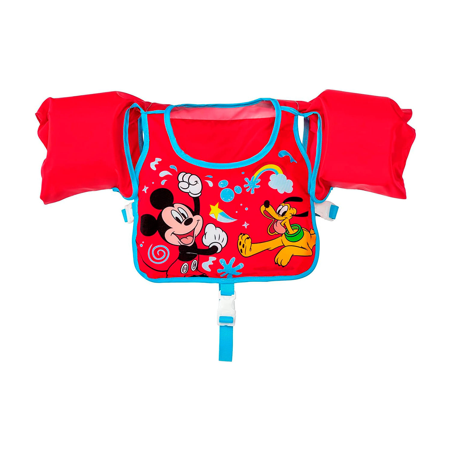 CHALECO FLOTADOR INFANTIL C_MANGAS 3 A 6 AÑOS MICKEY ROJO BESTWAY