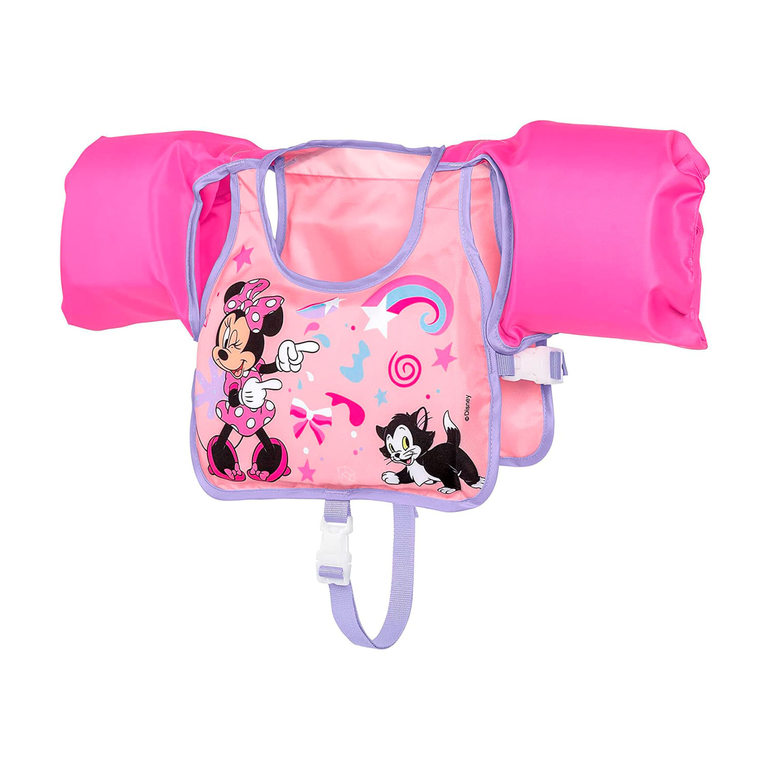 CHALECO FLOTADOR INFANTIL C_MANGAS 3 A 6 AÑOS MINNIE ROSA BESTWAY