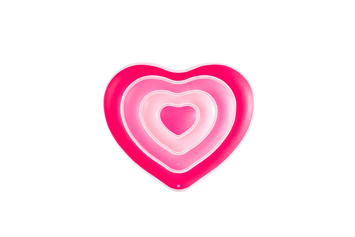 FLOTADOR DE CORAZON 1.55M X 1.35M X 25CM INTEX