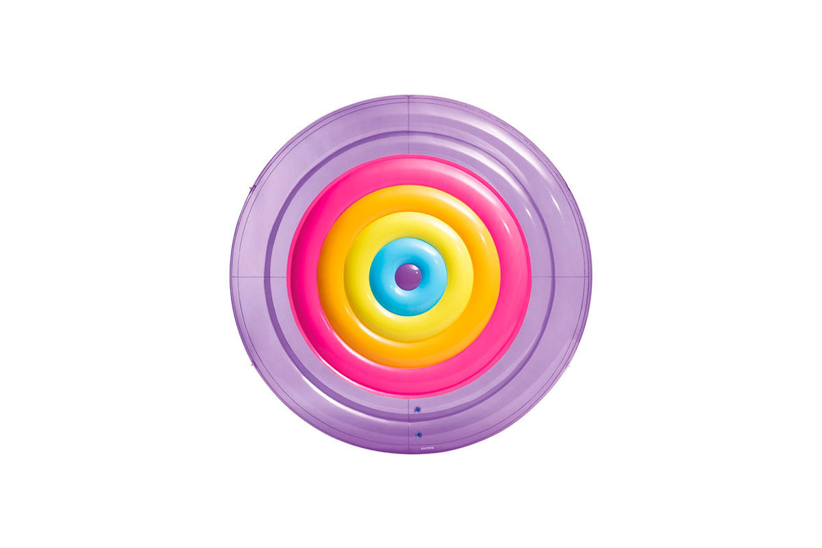 FLOTADOR INFLABLE INFANTIL ARCOIRIS MORADO 2.01M X 24CM INTEX