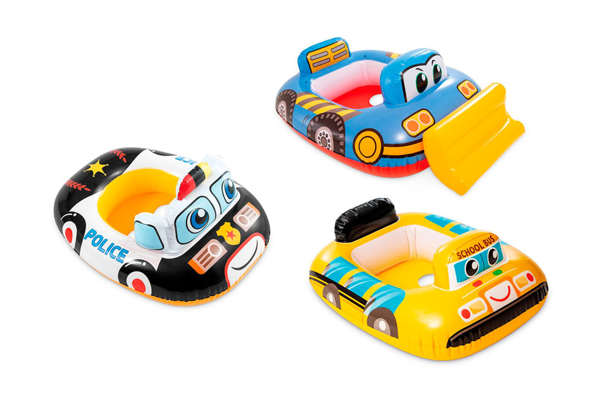 FLOTADOR INFLABLE P_BEBE DISEÑO CARRITO_AVION INTEX