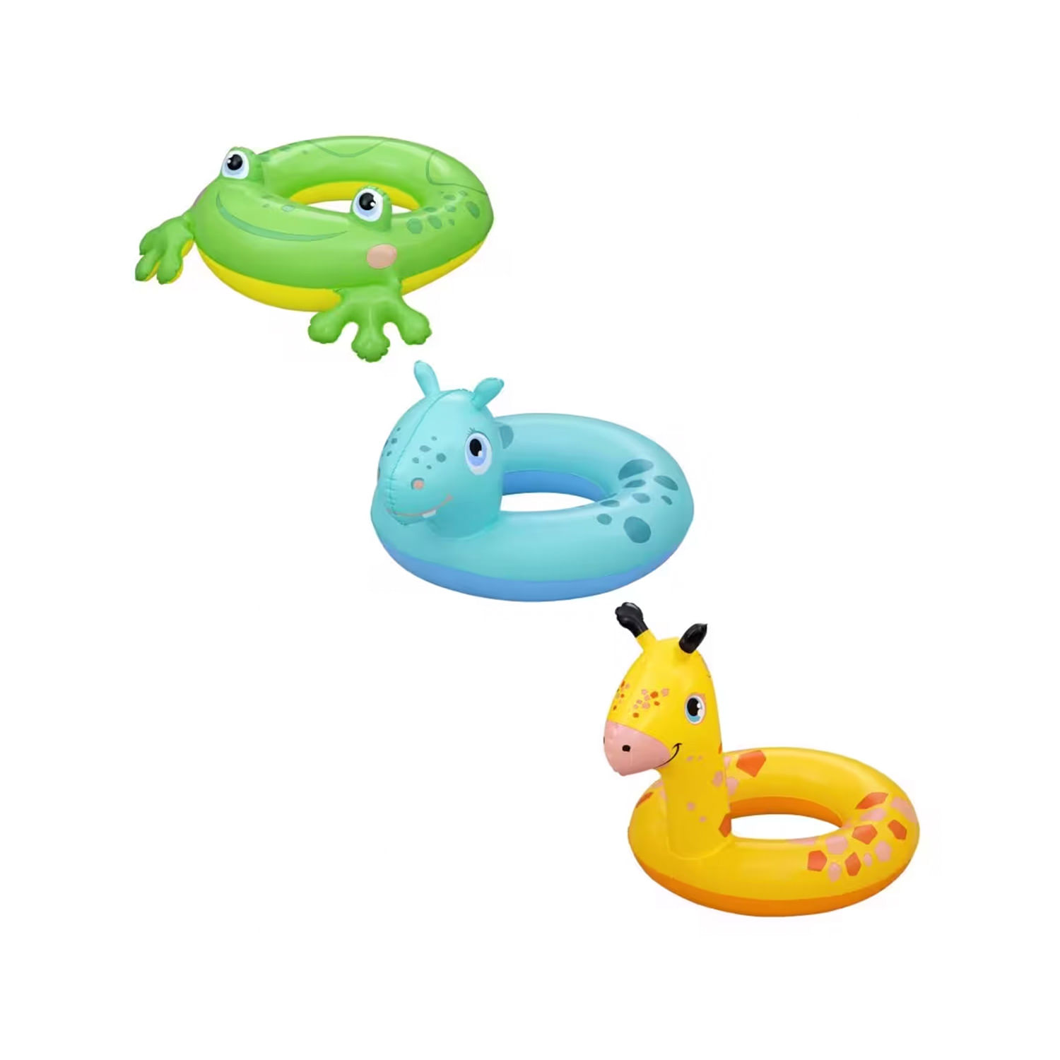 FLOTADOR INFLABLE P_NIÑOS DISEÑO DE ANIMALES 3 A 6 AÑOS BESTWAY