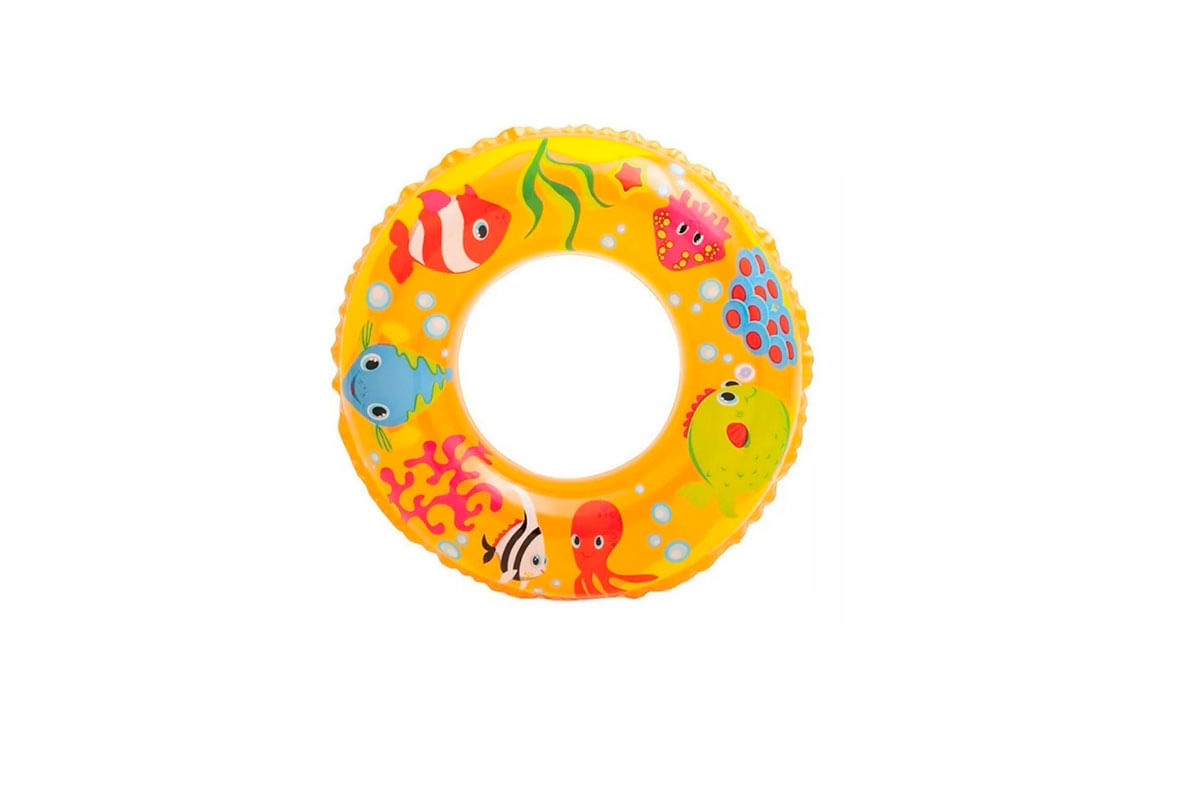 FLOTADOR INFLABLE TIPO ARO P_NIÑO 6-10 AÑOS 3 DISEÑOS INTEX