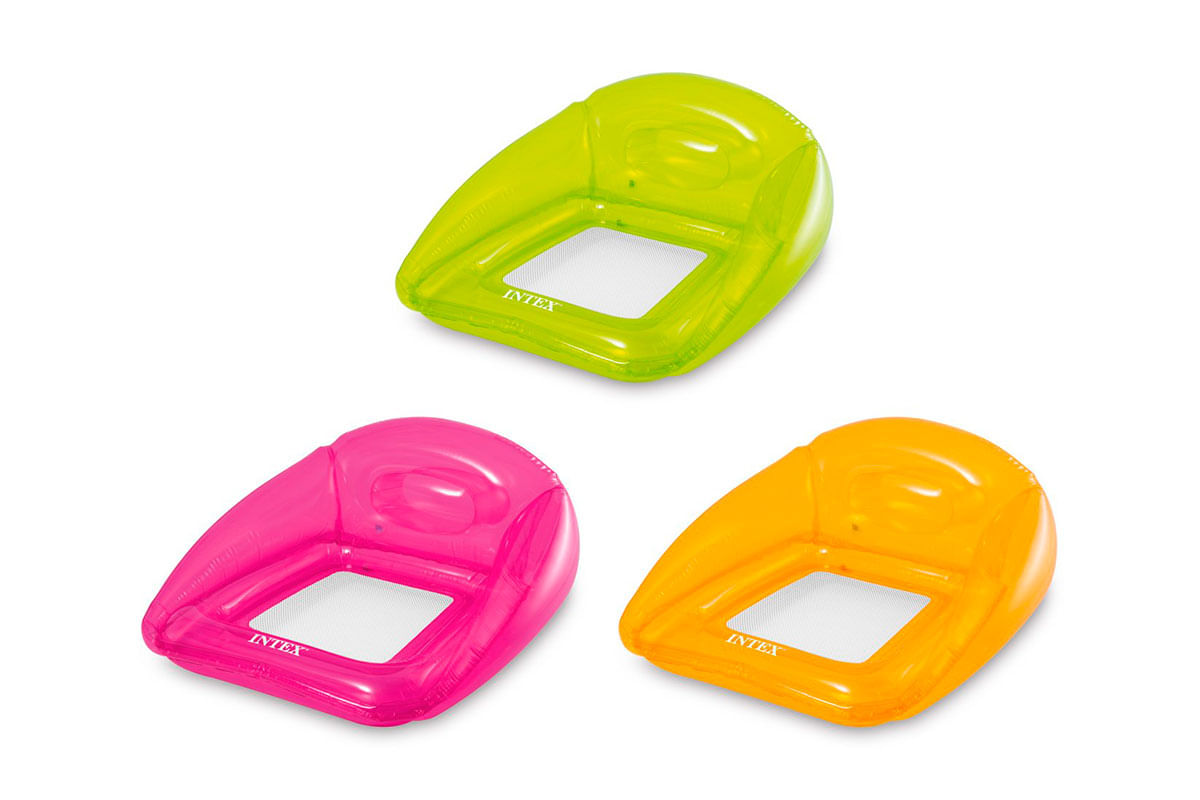 FLOTADOR INFLABLE TIPO ASIENTO 104X120 CM COLORES VARIOS INTEX
