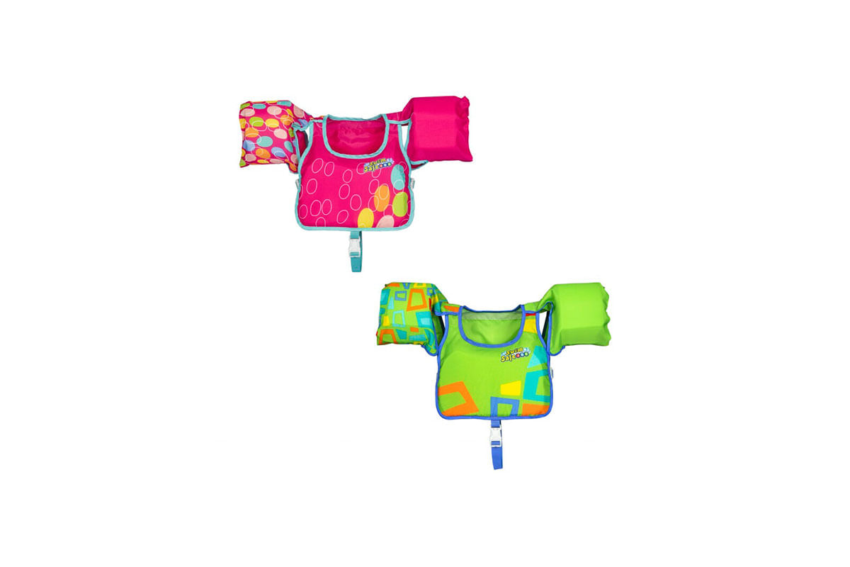 FLOTADOR PARA NIÑO_A DE PECHO C_MANGAS 3-6 AÑOS SWIM SAFE BESTWAY