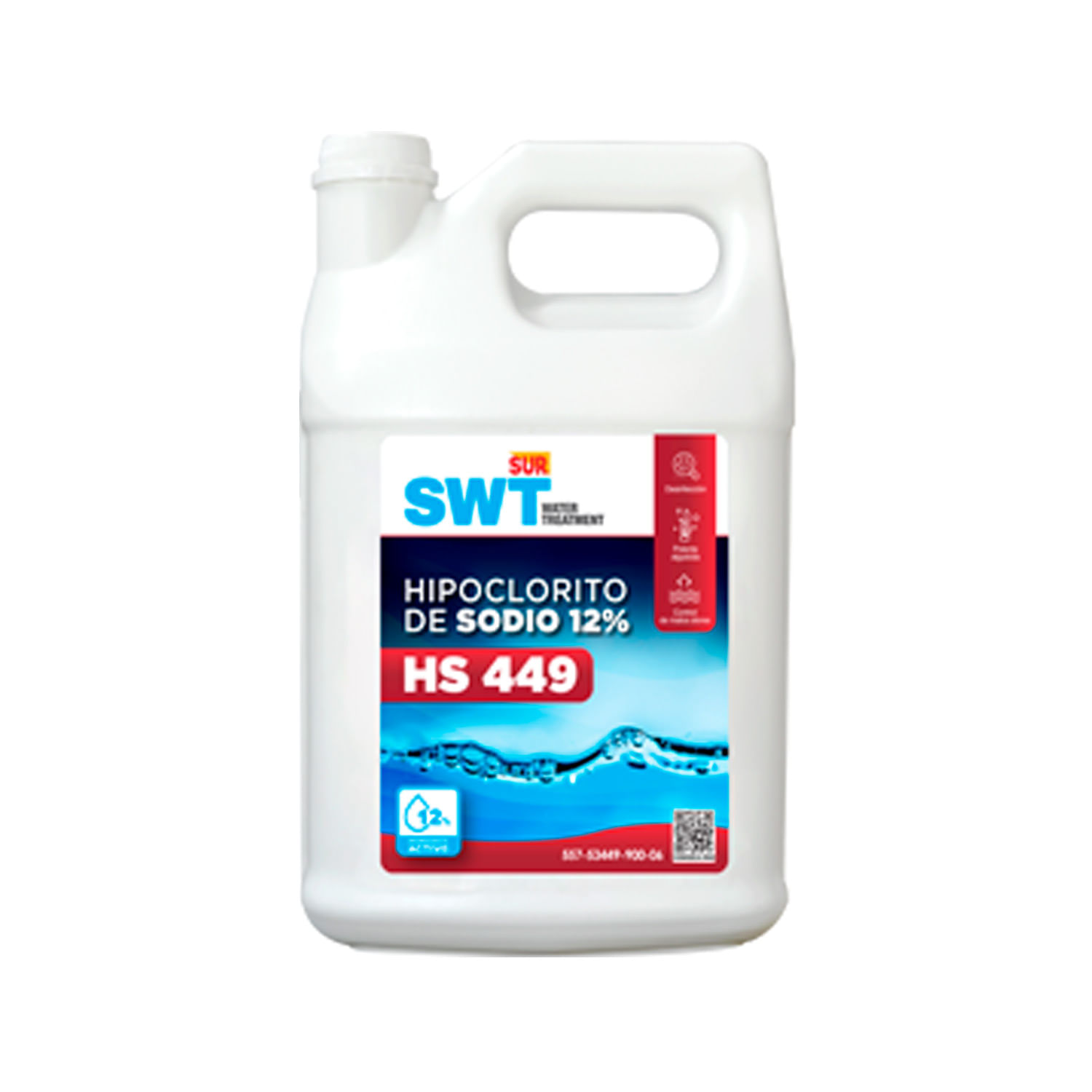 HIPOCLORITO DE SODIO 12% HS 449 GALON NIT