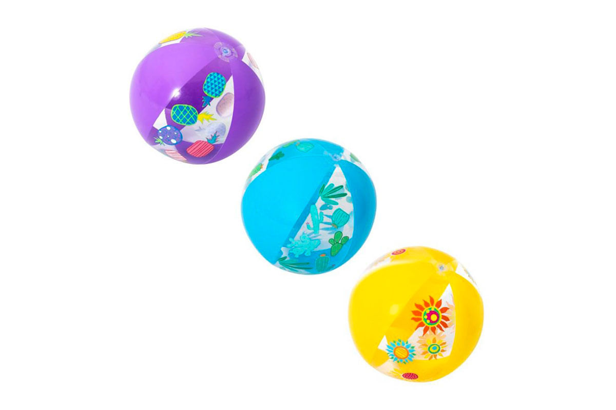 PELOTA PARA PLAYA INFLABLE 20 PULG COLORES VARIOS BESTWAY