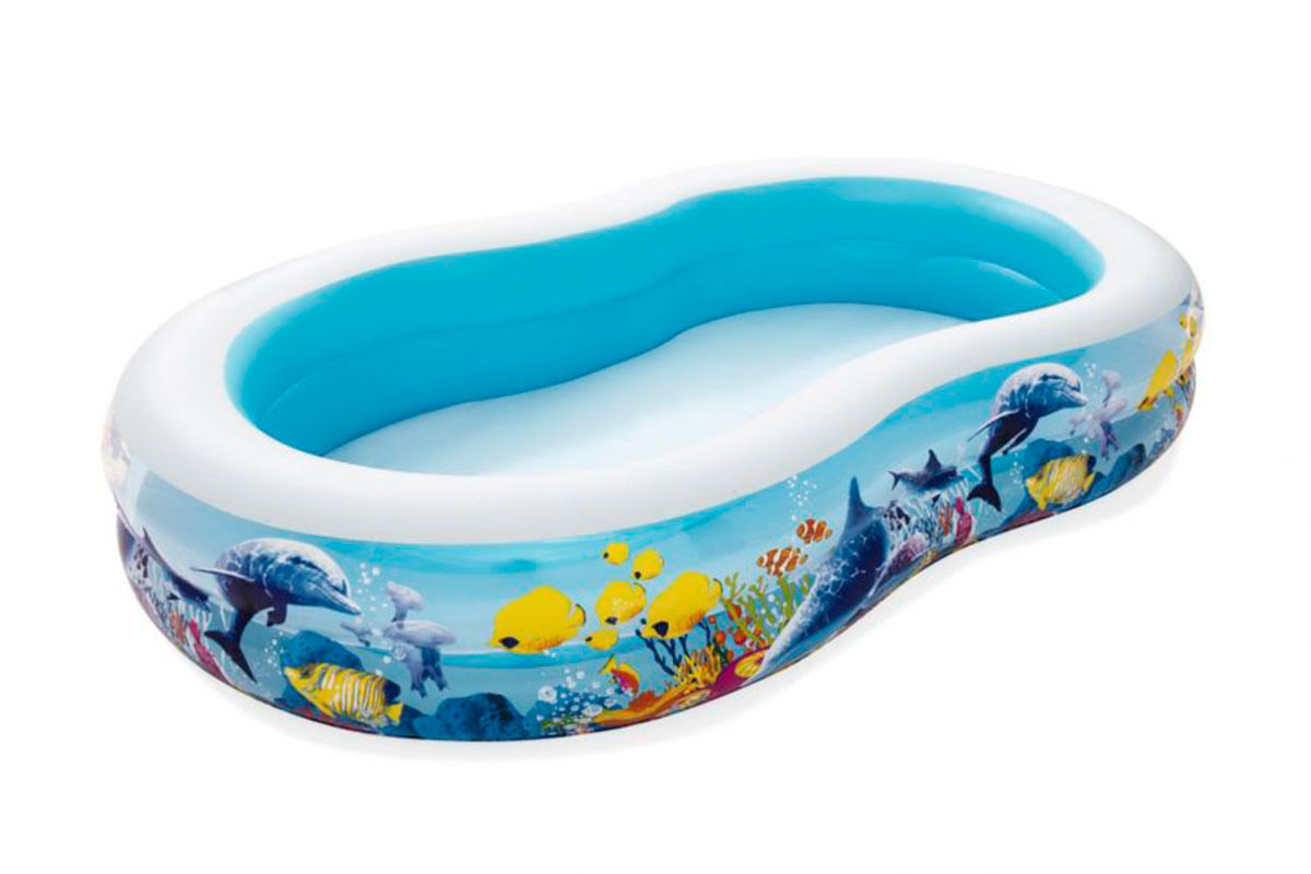 PISCINA INFLABLE CORAL 2.62M x 1.57M x 46CM BEST WAY