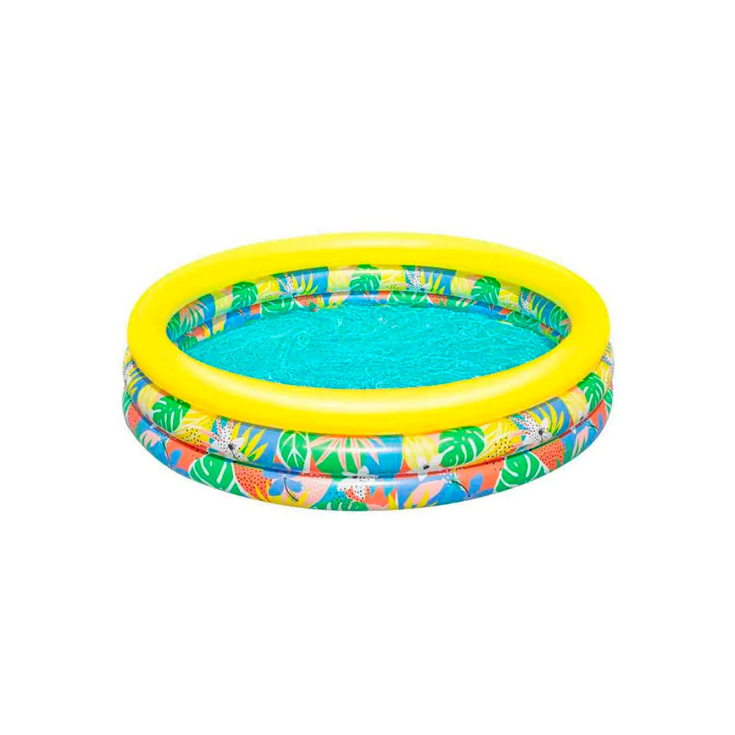 PISCINA INFLABLE DOS ANILLOS 1.68MX0.38M PARAISO FLORAL BESTWAY
