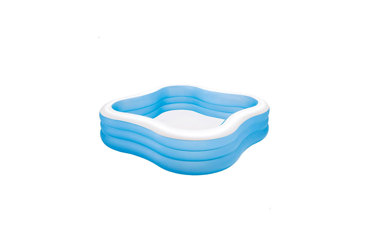 PISCINA INFLABLE FAMILIAR CUADRADO 90_X90_X22_ INTEX