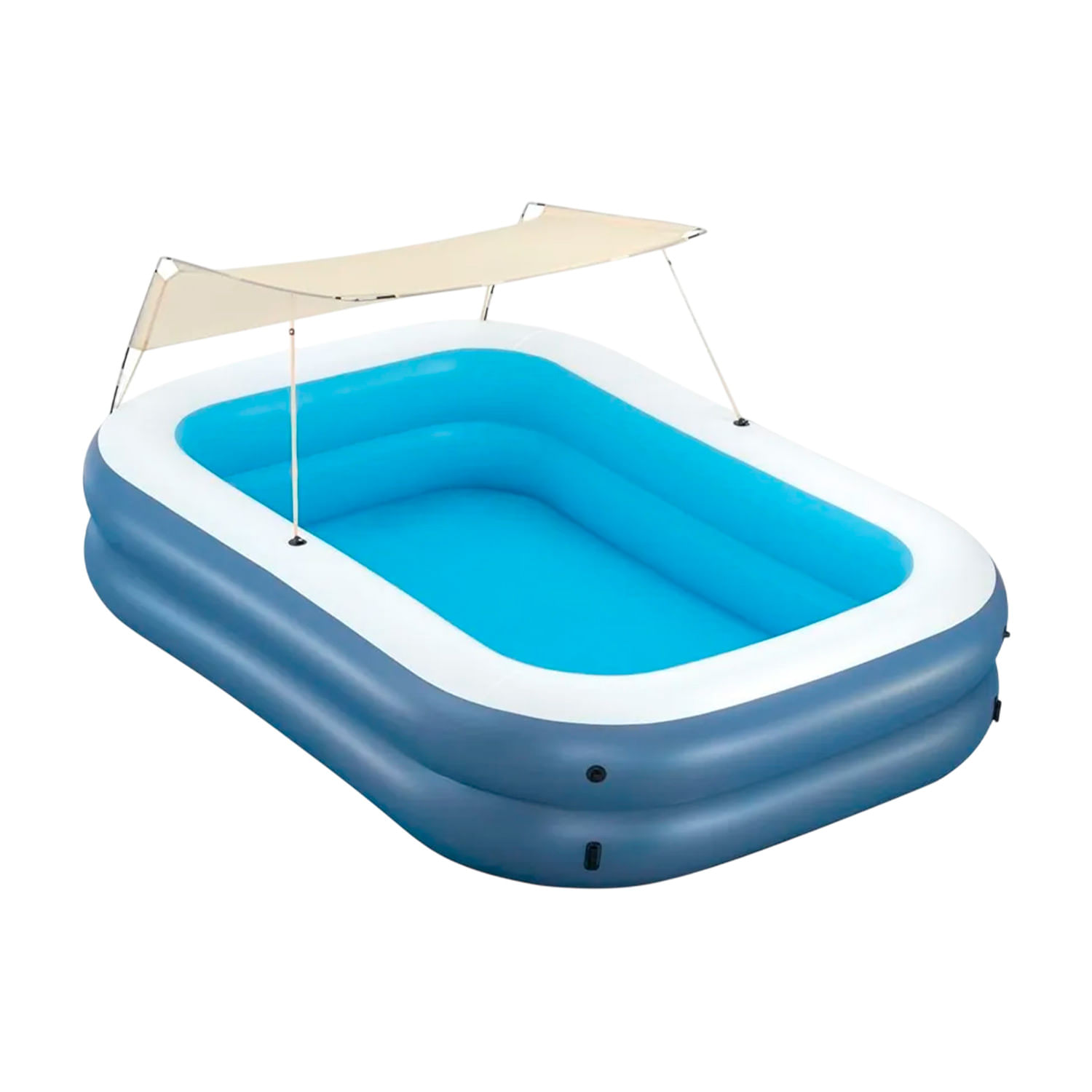 PISCINA INFLABLE RECTANGULAR C_TOLDO 2.54M X 1.78M X 1.40 BESTWAY
