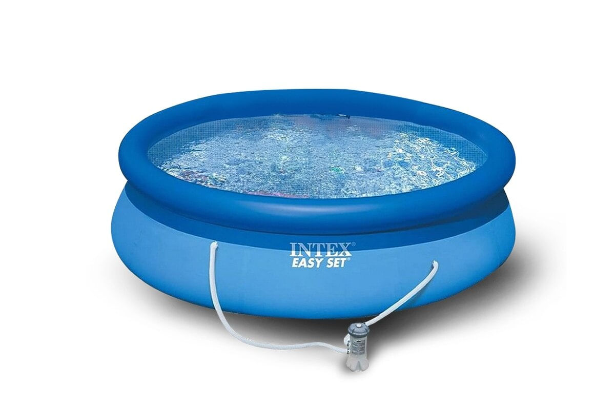 PISCINA INFLABLE REDONDA BOMBA FILTRO INTEX_10PIESX30__AZUL
