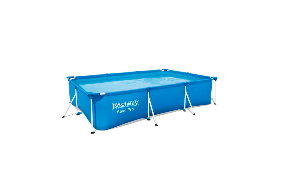 PISCINA RECTANGULAR C_MARCO 3.00X2.01X0.66M STEEL PRO BESTWAY
