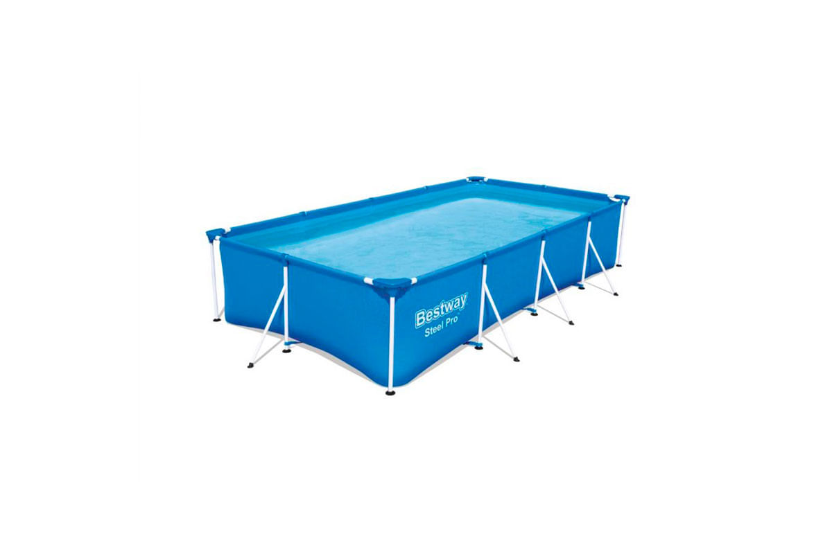 PISCINA RECTANGULAR C_MARCO 4.00X2.11X0.81M STEEL PRO BESTWAY