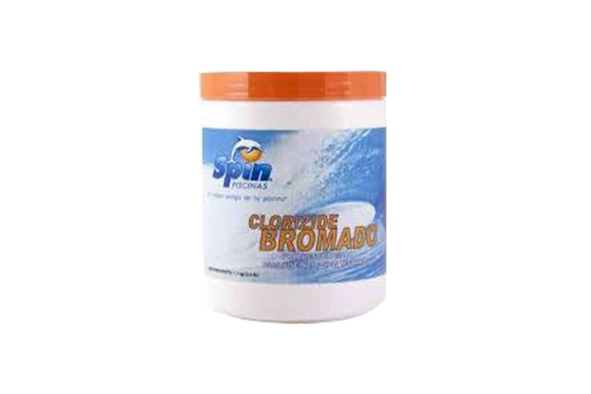QUIMICO PARA PISCINA CLORIZIDE BROMADO PASTILLAS 1 EMPAQUE 1KG SPIN
