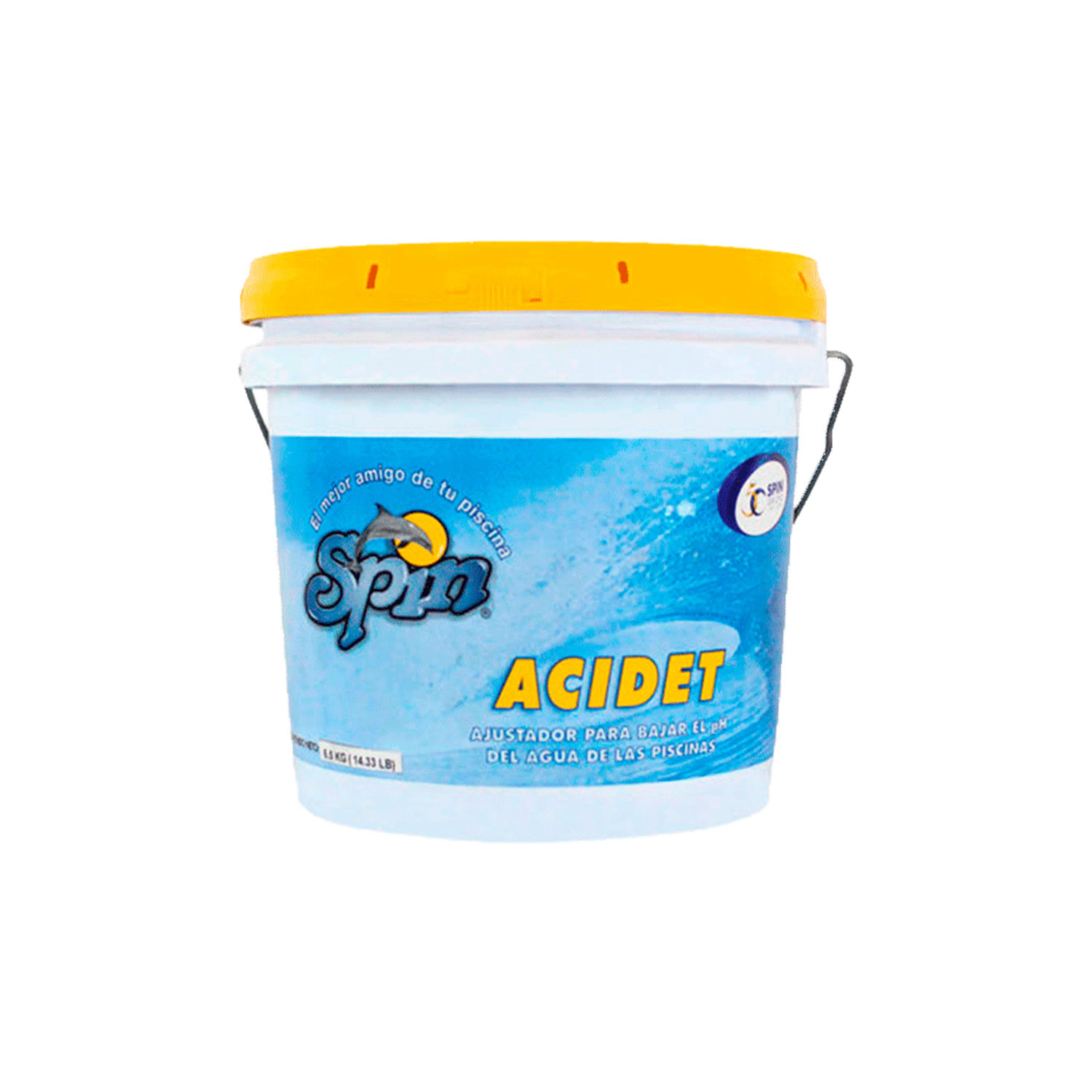 QUIMICO PARA PISCINA REDUCTOR DE PH ACIDET 6.5 KG SPIN
