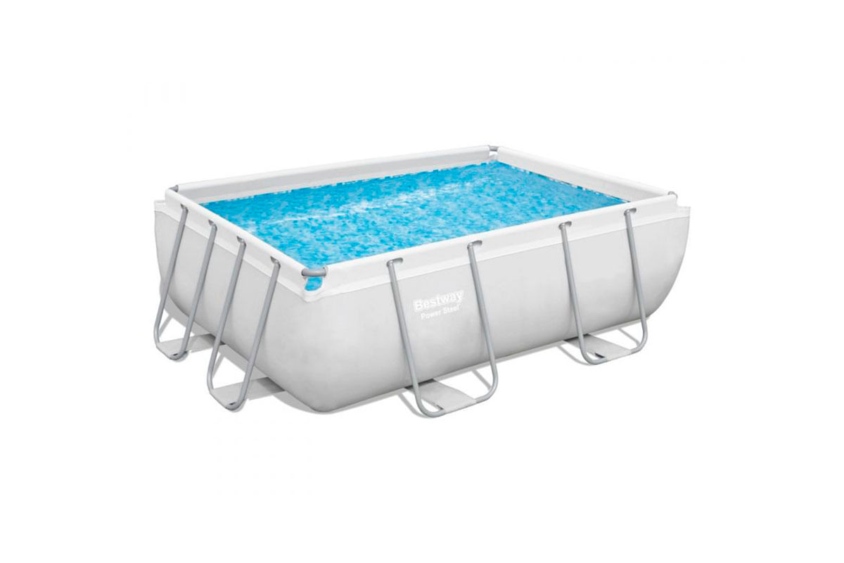 SET DE PISCINA RECTANGULAR STEEL POWER 2.82M X 1.96M X 84CM BESTWAY
