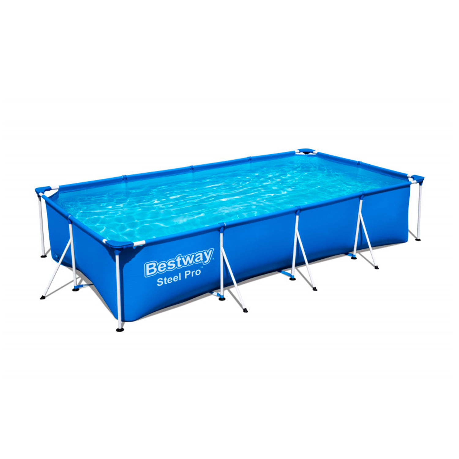 SET PISCINA RECTANGULAR C_BOMBA FILTRO STEEL PRO 4M X 2.11M X 0.81M BESTWAY