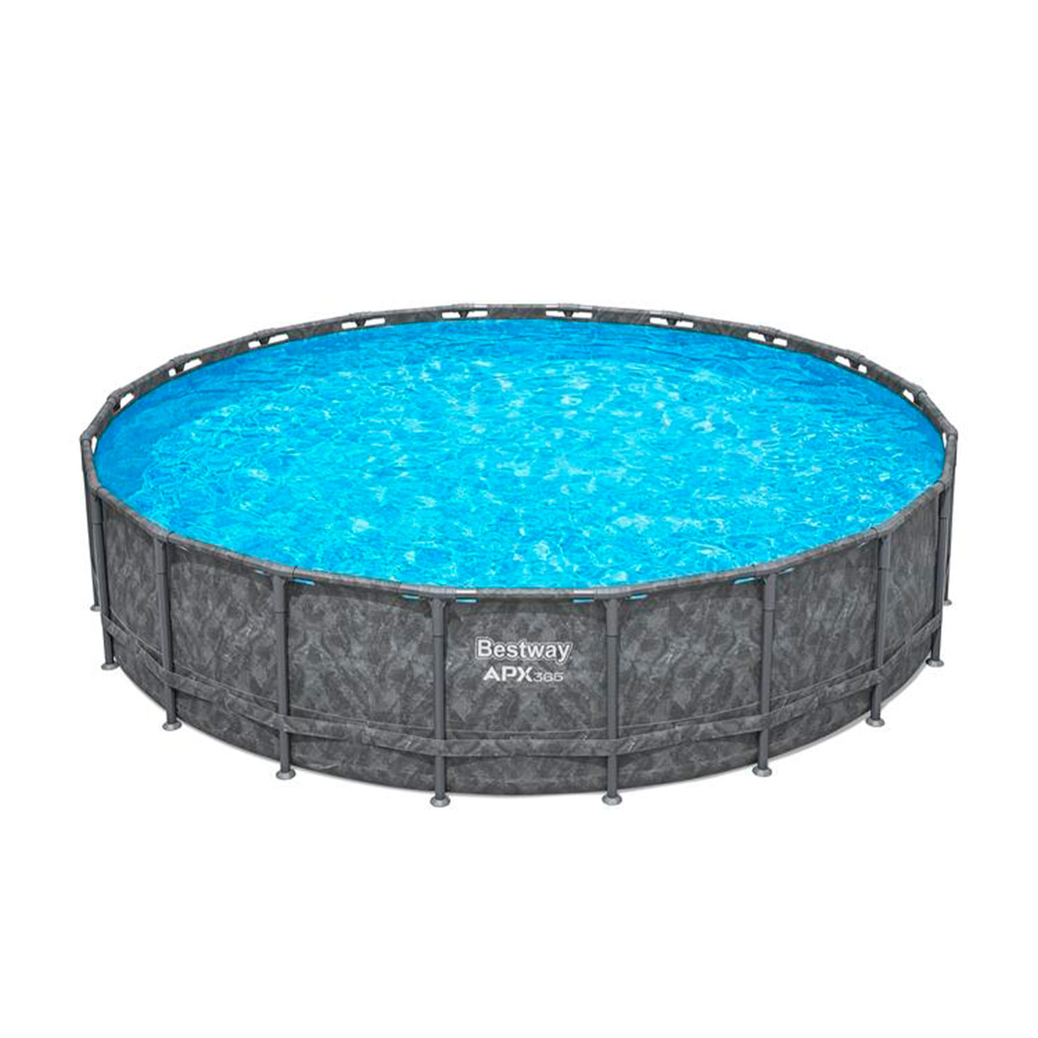 SET PISCINA REDONDA C_BOMBA DE FILTRADO , ESCALERA Y COBERTOR 6.10X1.32M APX 365 BESTWAY