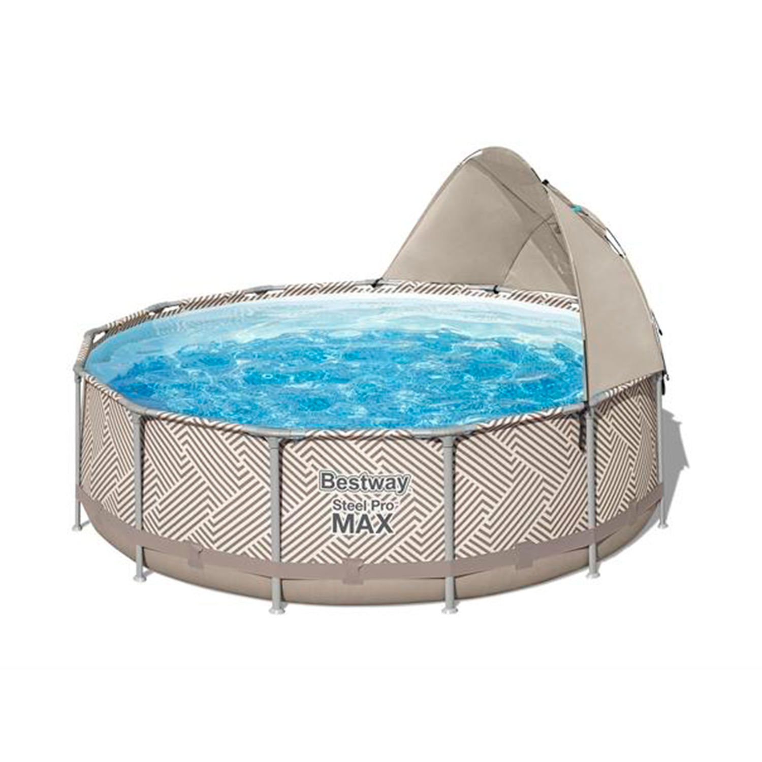 SET PISCINA REDONDA C_TOLDO STEEL PRO MAX 3.96M X 1.07M BESTWAY
