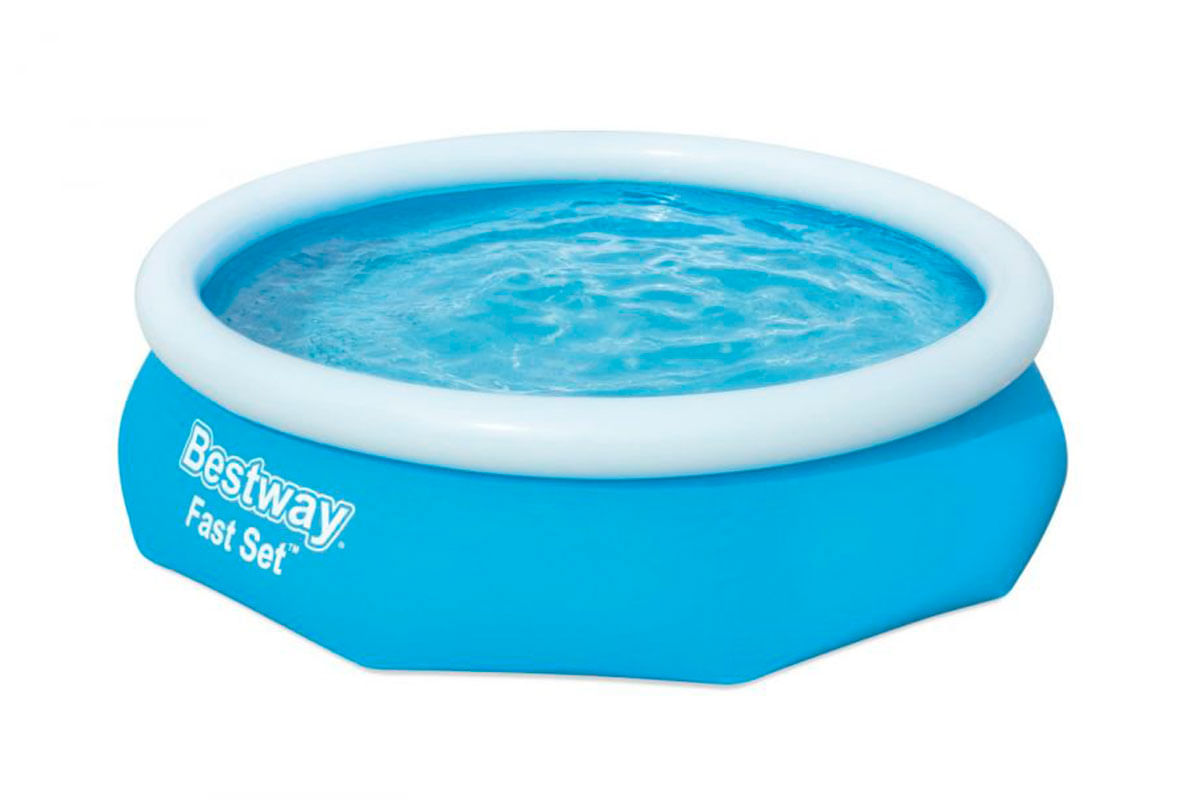 SET PISCINA REDONDA INFLABLE C_BOMBA DE FILTRADO 3.05X0.76M FAST SET BESTWAY