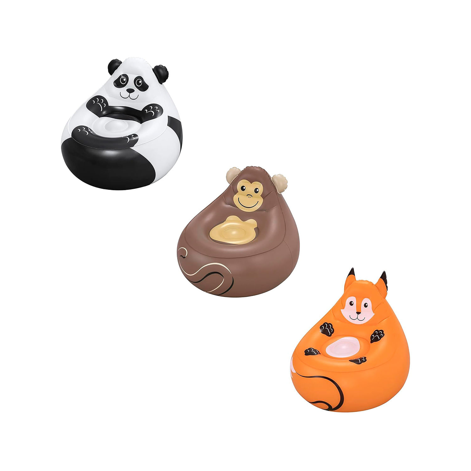SILLON INFLABLE P_NIÑOS COZY CRITTERS ANIMALES BESTWAY