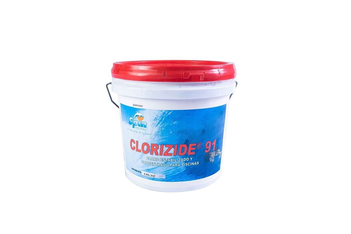 TABLETAS CLORO P PISCINA 3 PULG 4KG SPIN