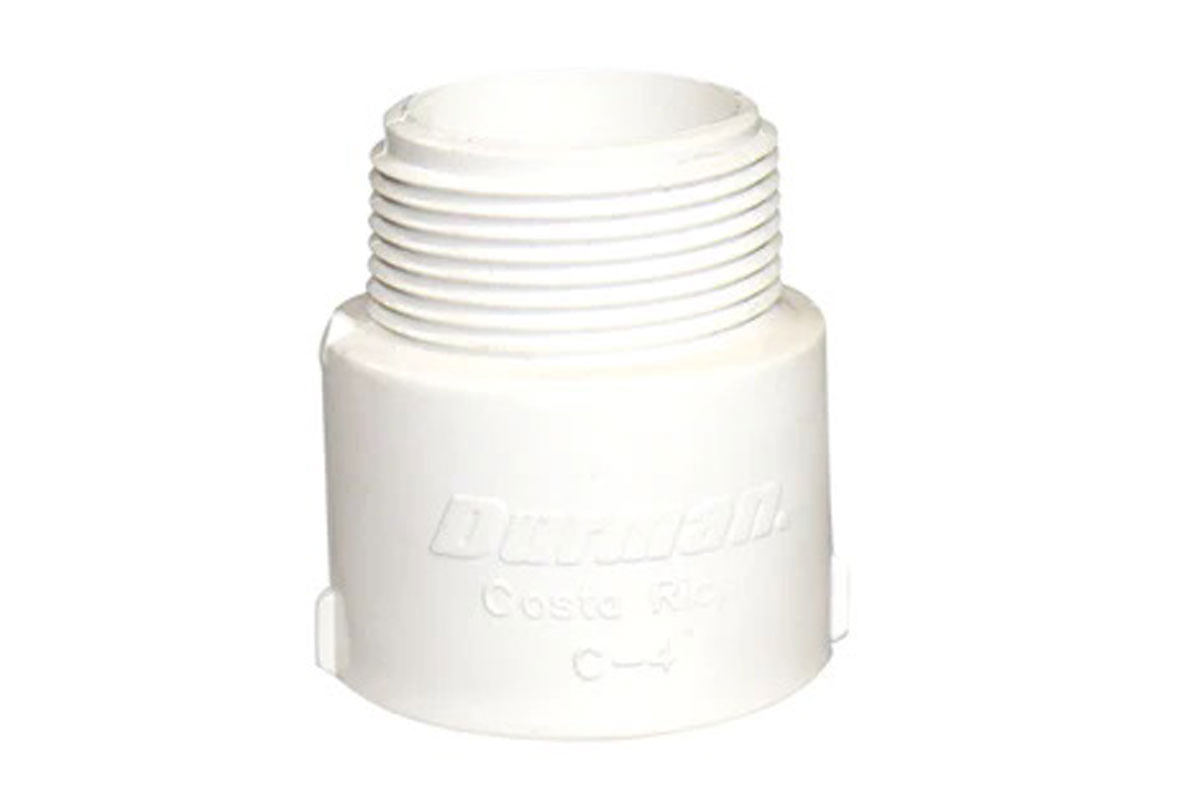 ADAPTADOR PVC MACHO AGUA POTABLE 1-1/4 AMANCO