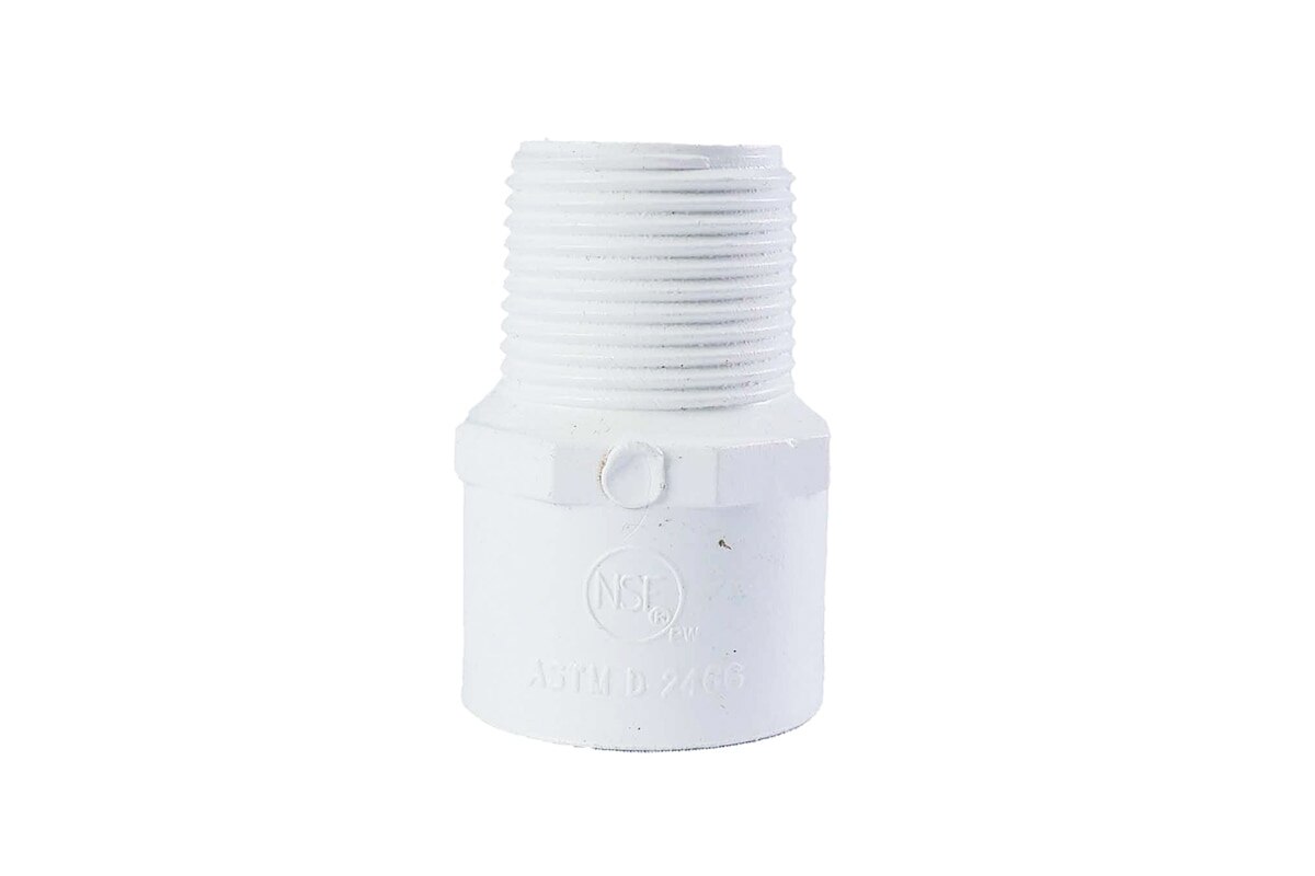 ADAPTADOR PVC MACHO AGUA POTABLE 3/4"