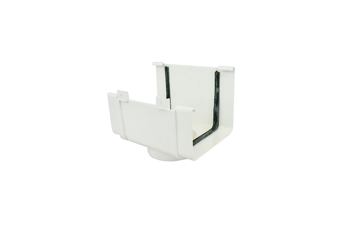 BOQUILLA PARA BAJANTE CANOA LISA PVC AMANCO 4'' REDONDO