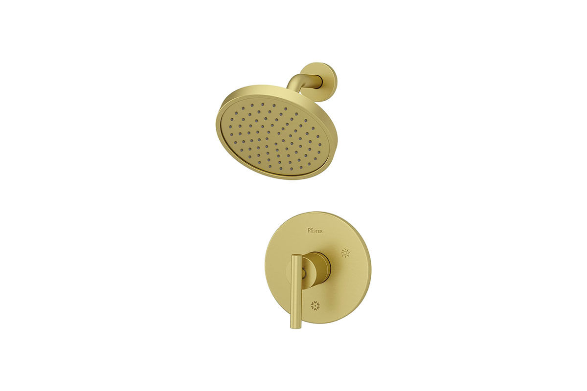 C-DUCHA Y LLAVE MONOMANDO CONTEMPRA BRUSHED GOLD PFISTER