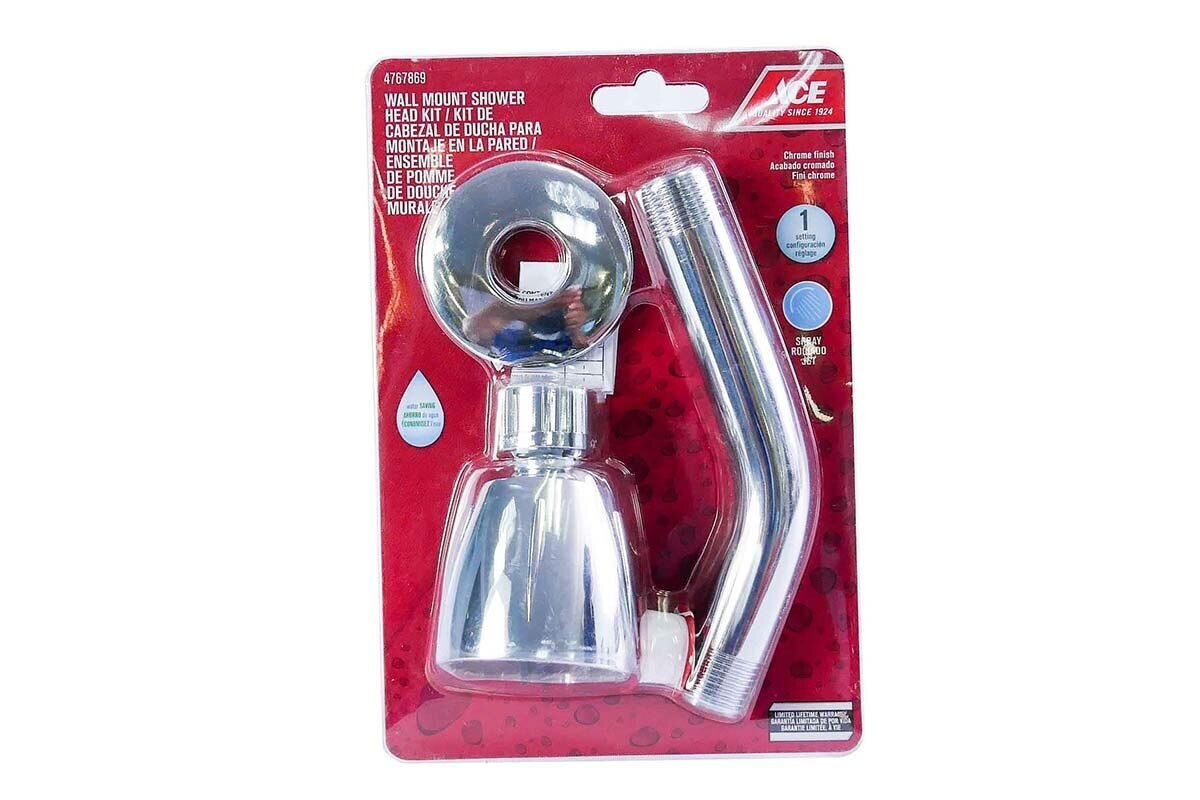 CABEZA DE DUCHA 2"CON BRAZO Y FLANGE 1F CROMO ACE
