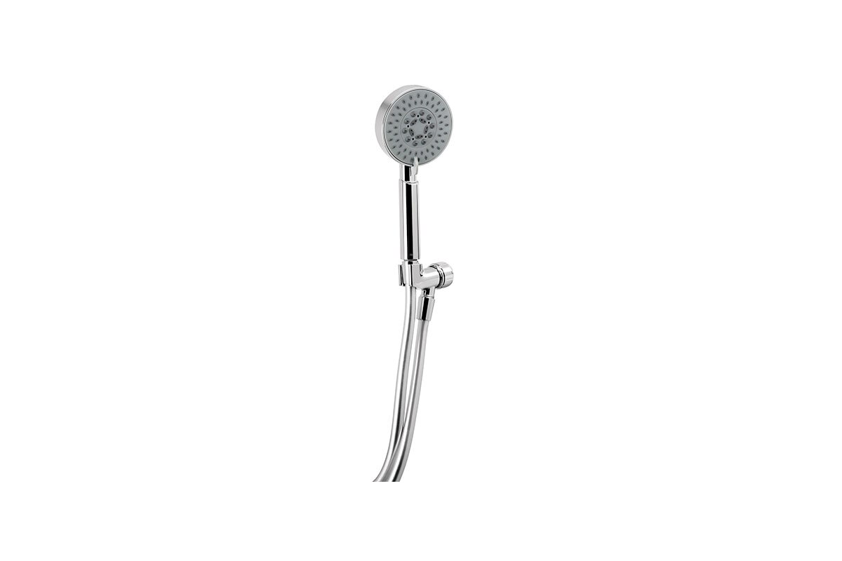 CABEZA DE DUCHA 4" 5F TIPO TELEFONO CON SOPORTE FOSET