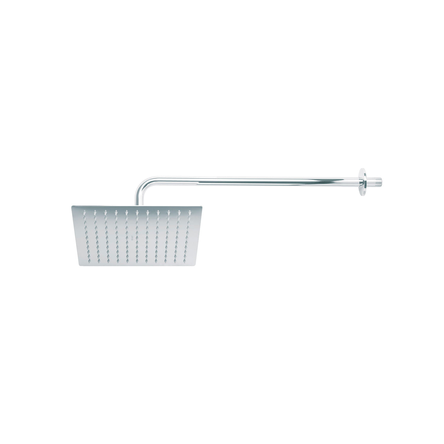 CABEZA DE DUCHA CUADRADA BRAZO Y FLANGE FOSET 10" RIVIERA