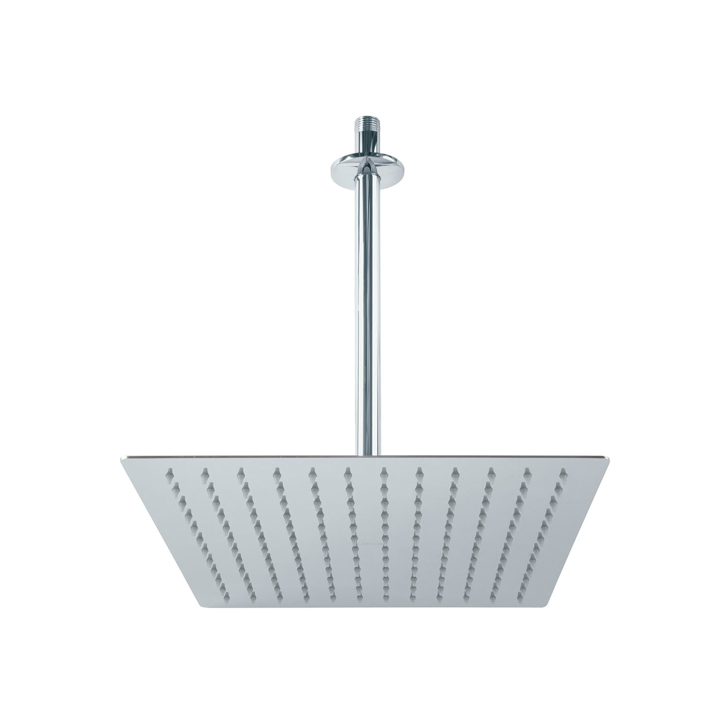CABEZA DE DUCHA CUADRADA BRAZO Y FLANGE FOSET 12" RIVIERA