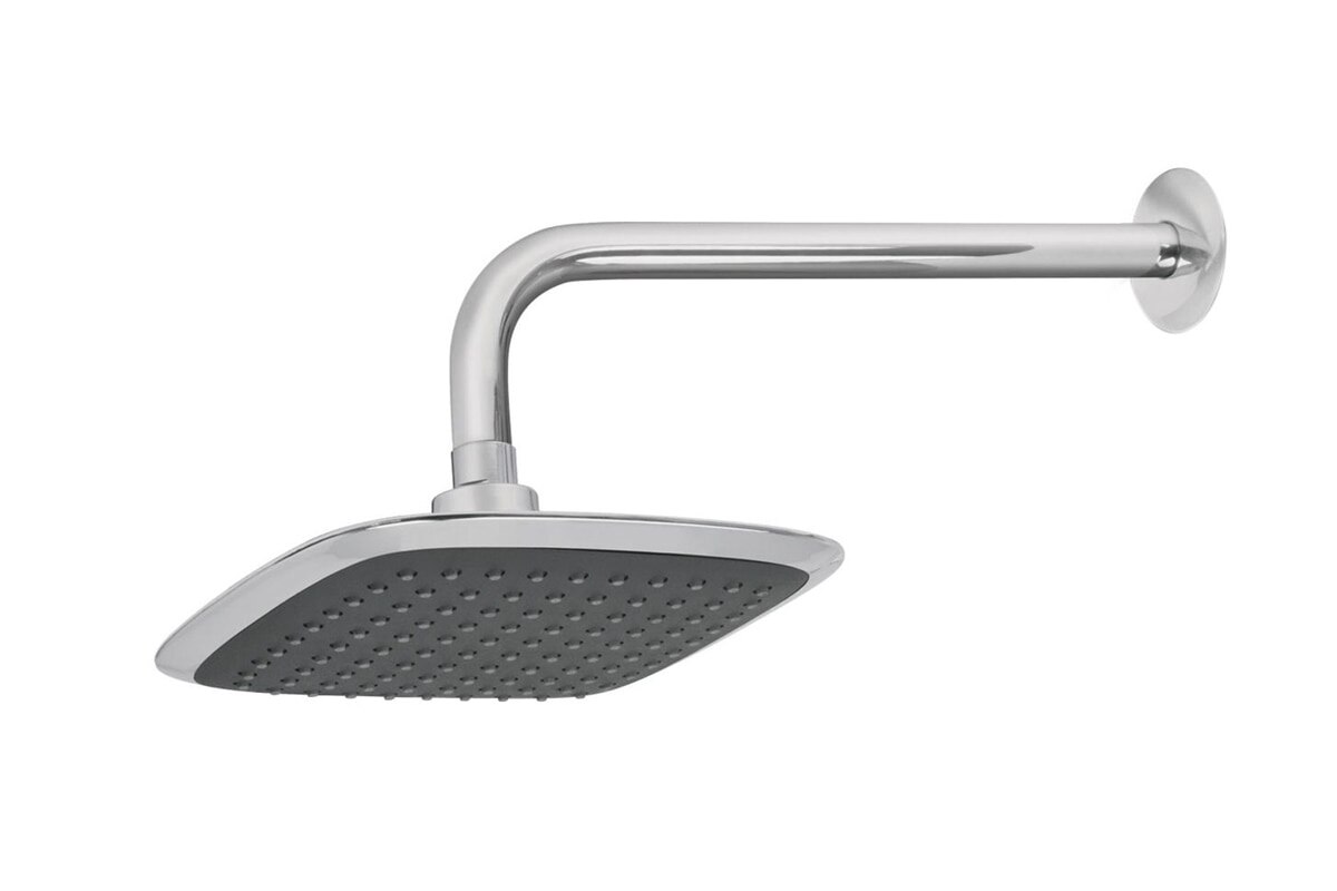 CABEZA DE DUCHA CUADRADA BRAZO Y FLANGE FOSET 8" AERO