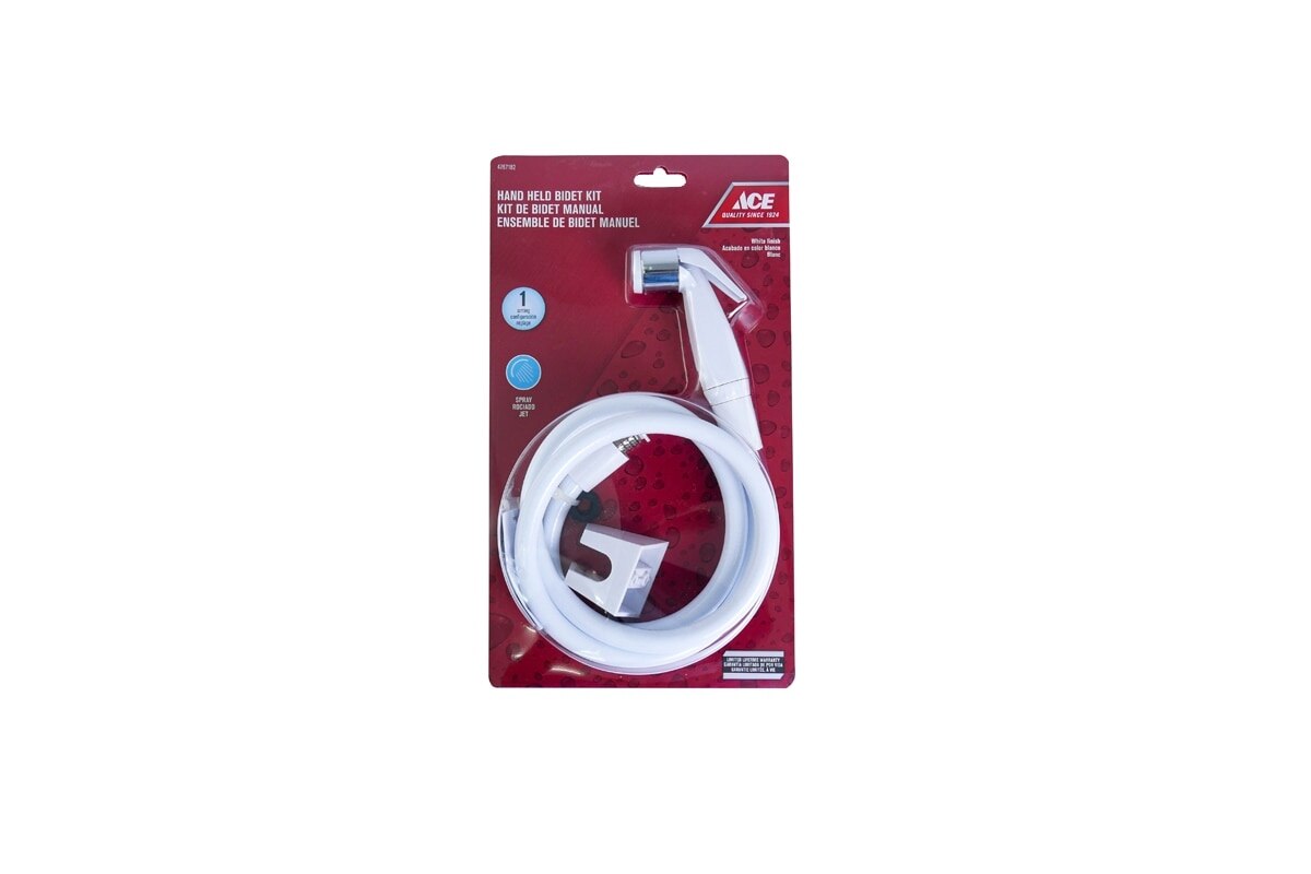 CABEZA DE DUCHA PARA BIDET CON MANGUERA 1F BLANCO ACE