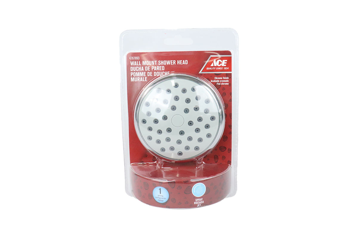 CABEZA DE DUCHA REDONDA 3.93" 1F CROMO ACE