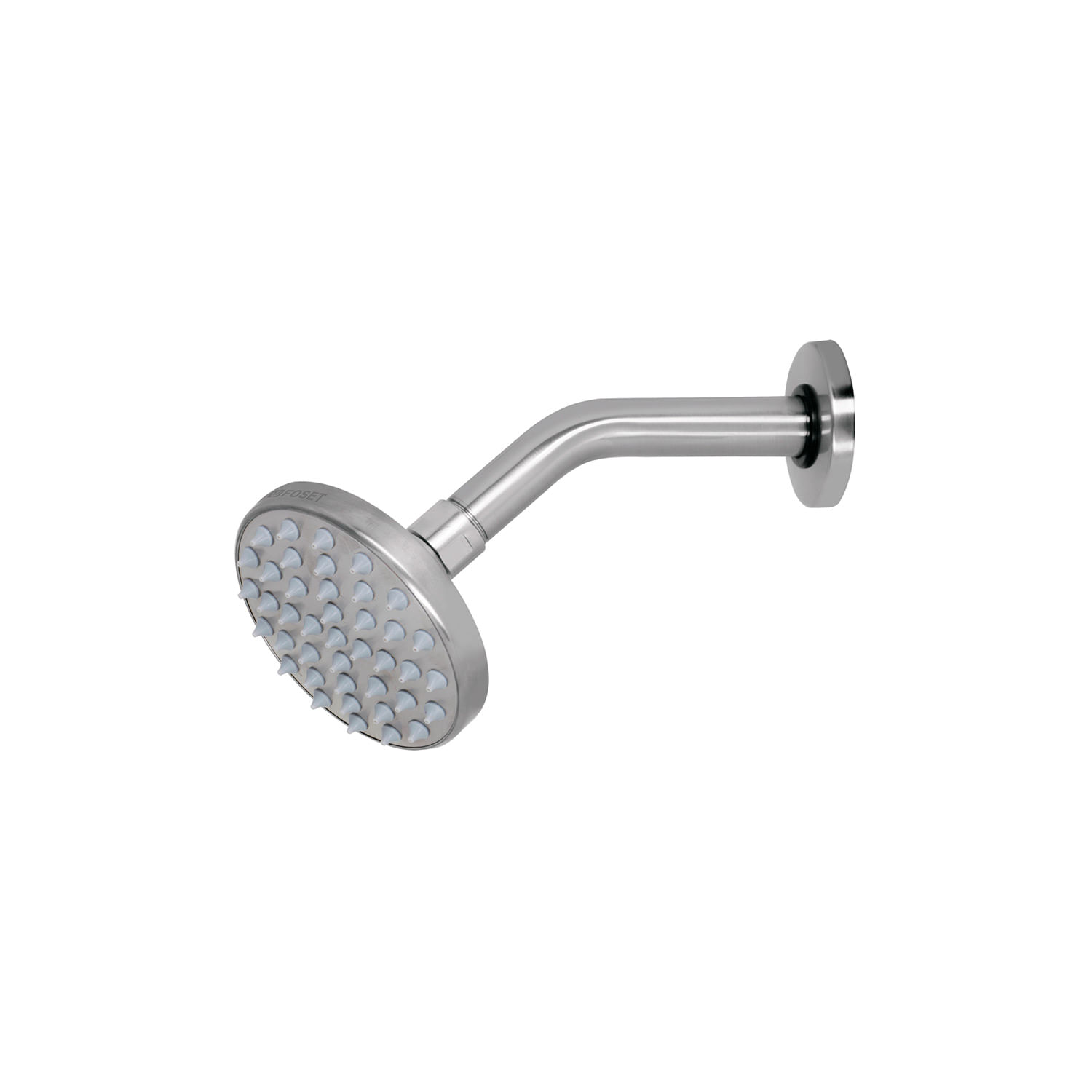 CABEZA DE DUCHA REDONDA FOSET 4'' BRAZO Y FLANGE ELEMENT