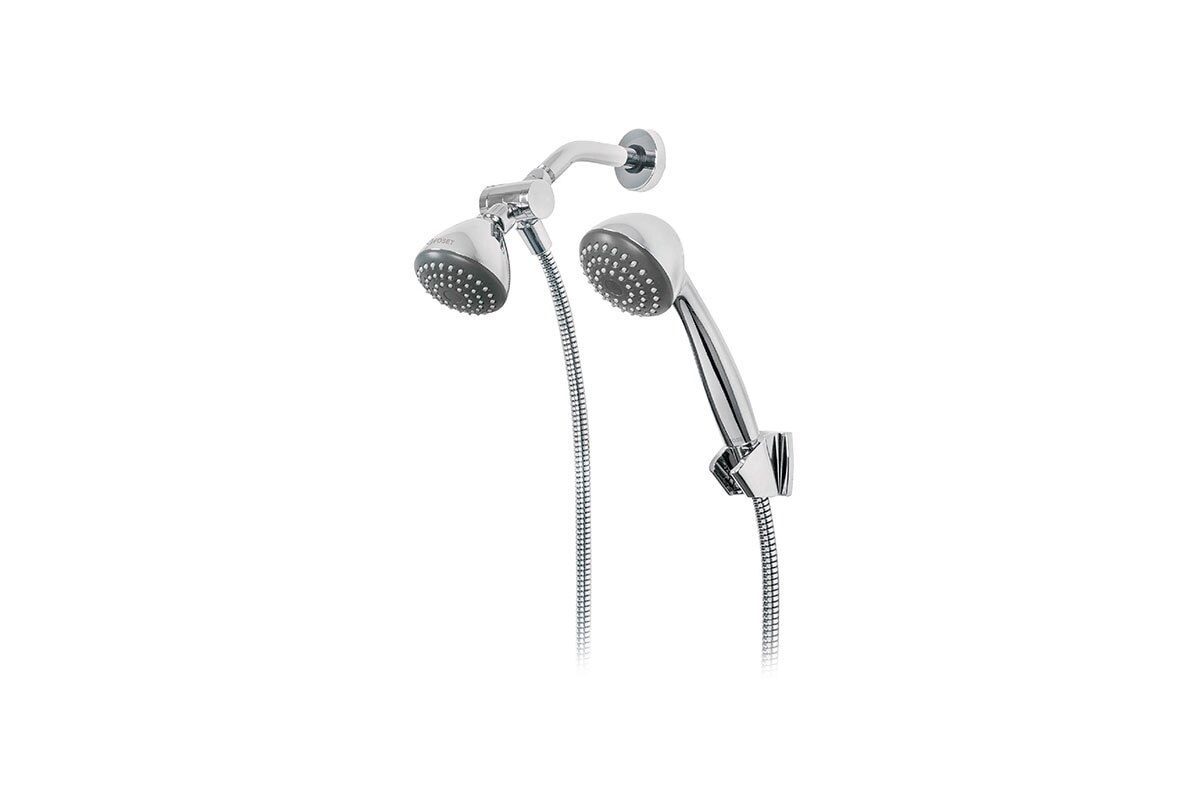 CABEZA DE DUCHA TIPO TELEFONO 3-1/4" MANGUERA/SOPORTE AEREO FOSET