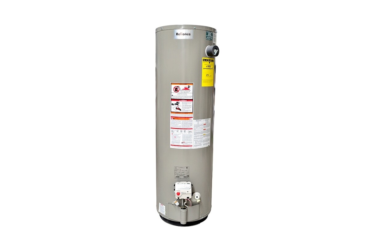 CALENTADOR DE AGUA A GAS RELIANCE 40GLN 61X20PULGADAS