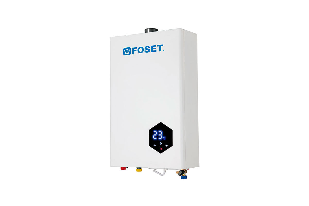 CALENTADOR DE PASO INSTANTANEO A GAS FOSET 16LTS 22KW 3SERVICIOS