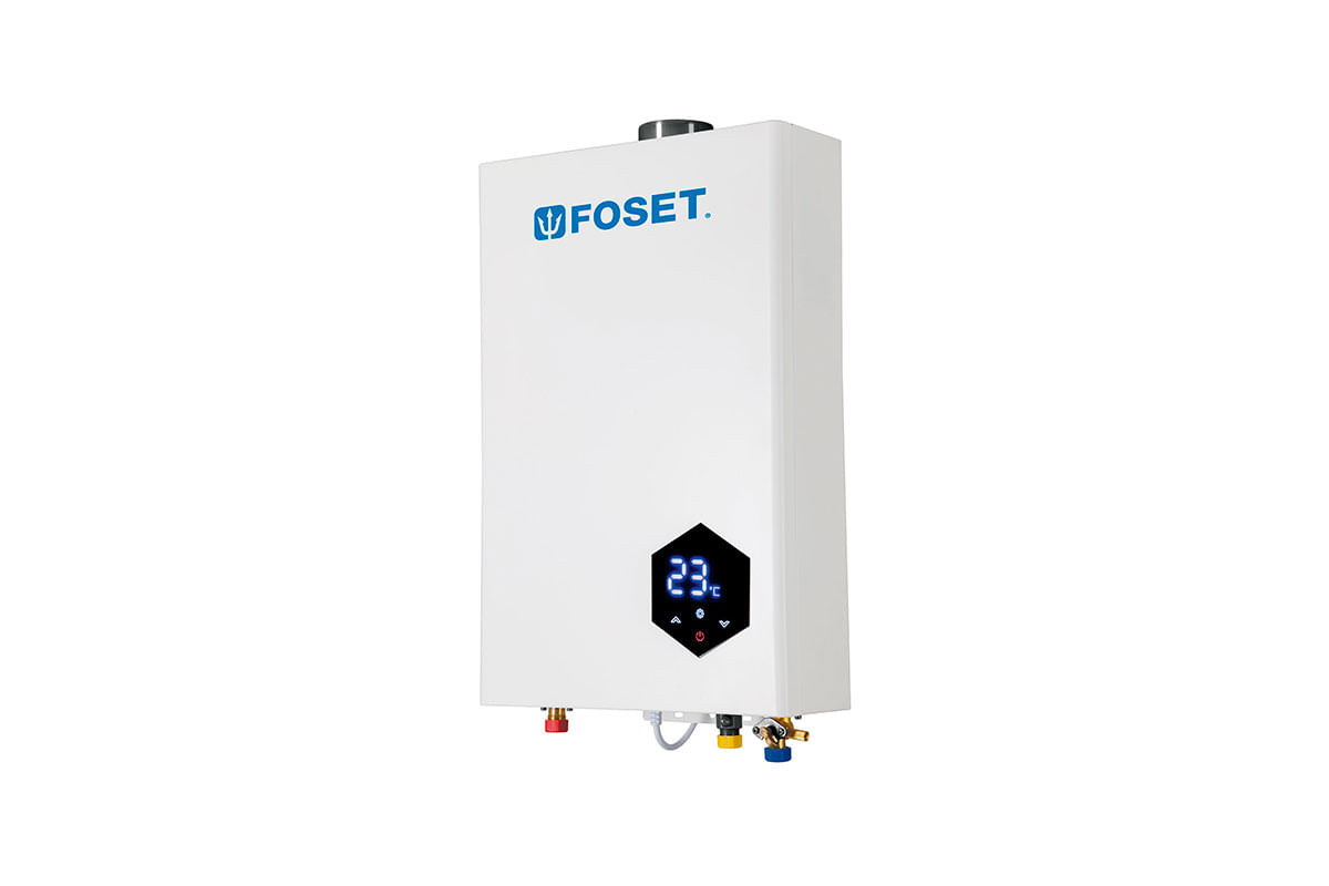 CALENTADOR DE PASO INSTANTANEO A GAS FOSET 24LTS 25KW 4SERVICIOS