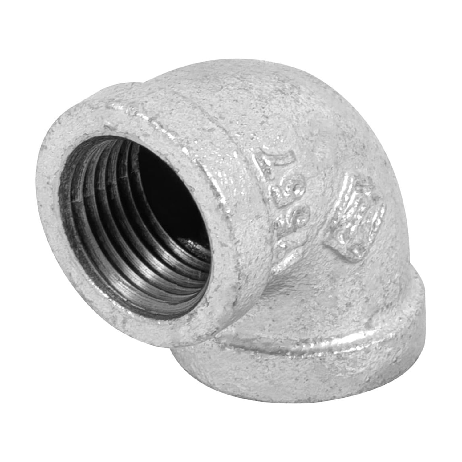 CODO 90° DE HIERRO GALVANIZADO 1/2" FOSET.