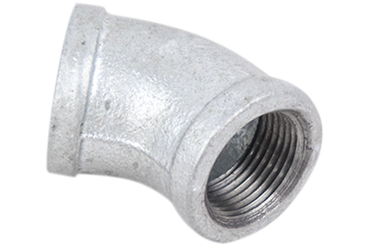CODO GALVANIZADO 45 GRADOS CED 20 3/4"